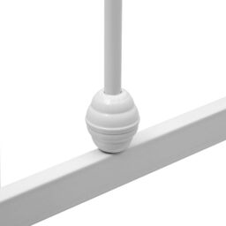 Berkfield Home Bed Frame White Metal 140x200 cm - thumbnail 5