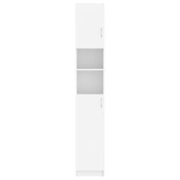 Berkfield Home Bathroom Cabinet White 32x25.5x190 cm Engineered Wood - thumbnail 5