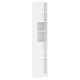 Berkfield Home Bathroom Cabinet White 32x25.5x190 cm Engineered Wood - thumbnail 6