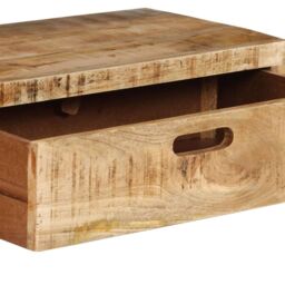 Berkfield Home TV Stand Solid Wood Mango in Brown - thumbnail 6