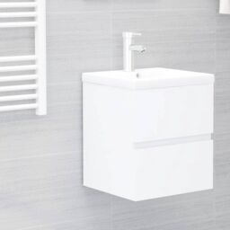 Berkfield Home Sink Cabinet White 41x38.5x45 cm Engineered Wood - thumbnail 1