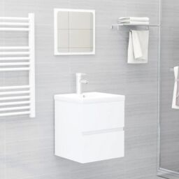 Berkfield Home Sink Cabinet White 41x38.5x45 cm Engineered Wood - thumbnail 3