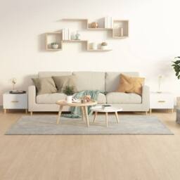 Berkfield Home Sturdy Coffee Tables 2 pcs White 50x50x40 cm Engineered Wood - Size: 50 x 50 x 40 cm - thumbnail 2