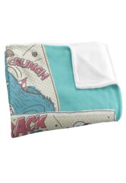 Sesame Street Cookie Monster Comic Silky Touch Super Soft Throw Blanket 152 X 127 cm in White - thumbnail 3
