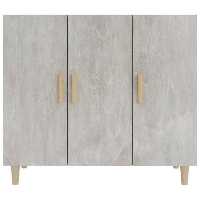 Berkfield Home Sideboard Concrete Grey 90x34x80 cm Engineered Wood - Size: 90 x 34 x 80 cm - image 1