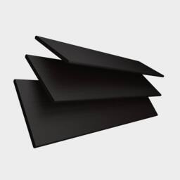Blinds Outlet Faux Wooden Venetian Blinds with Tapes in Black - Size: 210 cm width x 200 cm drop - thumbnail 2
