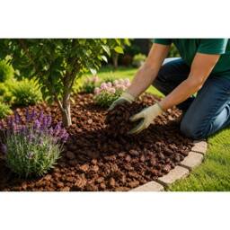 SPETLEK 20Litre Premium Bark Chips Garden Mulch Decorative Weed in Brown - Size: 100 cm - thumbnail 5