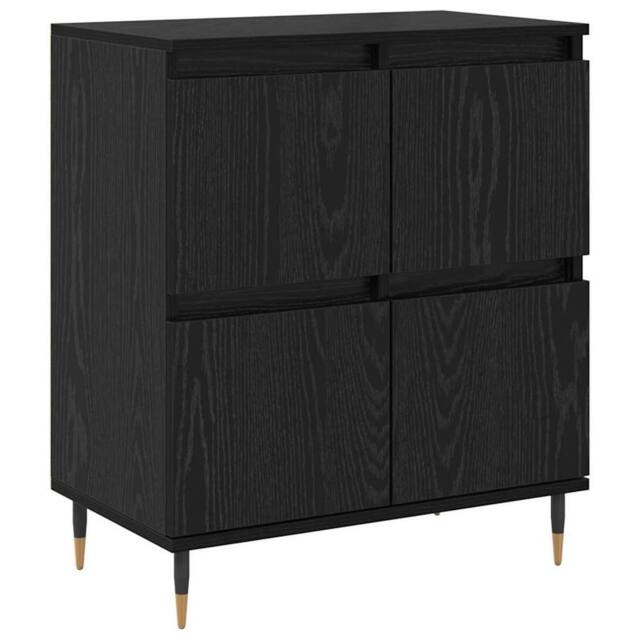 Berkfield Home Sideboard with Storage with Door Black 60 x 35 x 70 cm Engineered wood - image 1