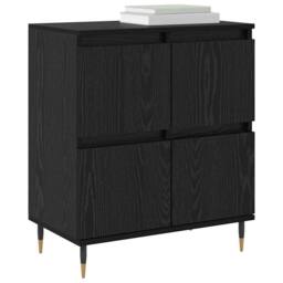Berkfield Home Sideboard with Storage with Door Black 60 x 35 x 70 cm Engineered wood - thumbnail 3