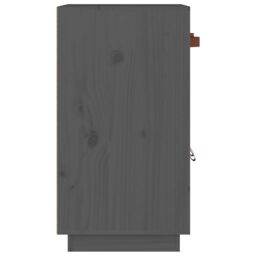 Berkfield Home Sideboard Grey 65.5x40x75 cm Solid Wood Pine - thumbnail 5