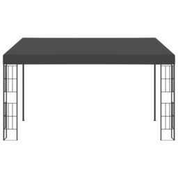 Berkfield Home Wall-mounted Gazebo 3x4 m Anthracite Fabric in Black - thumbnail 2