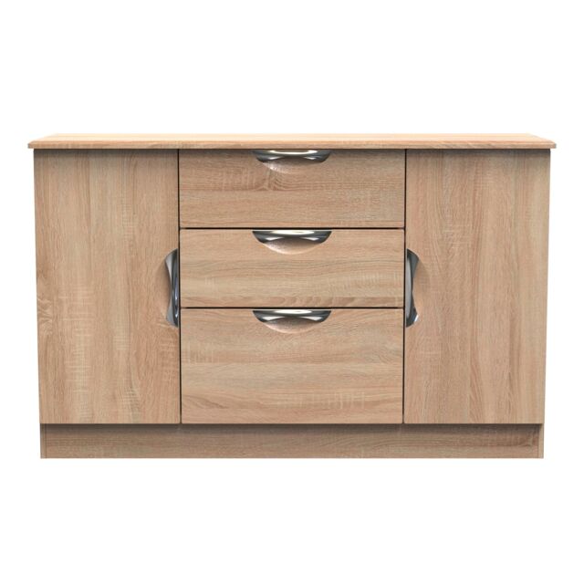 Ready Assembled 2 U Holborn 2 Door 3 Drawer Sideboard (Ready Assembled) in Light Oak - image 1