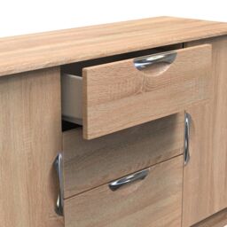 Ready Assembled 2 U Holborn 2 Door 3 Drawer Sideboard (Ready Assembled) in Light Oak - thumbnail 7