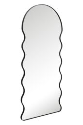 "MirrorOutlet New Black Metal Dome Arch Topped Wall Mirror 71"" X 31"" (180 X 80CM) - Size: 1 Pack" - thumbnail 6
