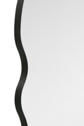 "MirrorOutlet New Black Metal Dome Arch Topped Wall Mirror 71"" X 31"" (180 X 80CM) - Size: 1 Pack" - thumbnail 3