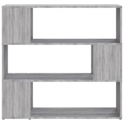 Berkfield Home Book Cabinet/Room Divider Grey Sonoma 100x24x94 cm - Size: 100 x 24 x 94 cm - thumbnail 5