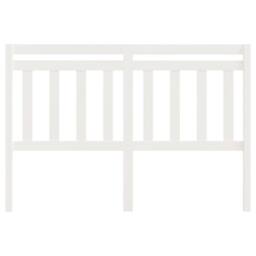 Berkfield Home Bed Headboard White 146x4x100 cm Solid Wood Pine - Size: 146 x 4 x 100 cm - thumbnail 3