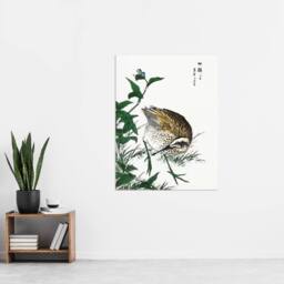 "Artery8 Greenshank & Bupleurum Japanese Vintage Wall Art Print Kashu - Size: W12"" x H16""" - thumbnail 4