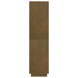 Berkfield Home Book Cabinet/Room Divider Honey Brown 80x35x135 cm Solid Pinewood - Size: 80 x 35 x 135 cm - thumbnail 6