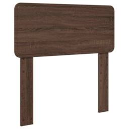 Berkfield Home Bed Frame with Headboard Brown Oak 75 x 190 cm Solid Pine Wood - thumbnail 6