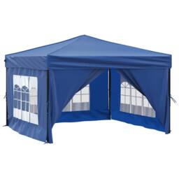 Berkfield Home Folding Party Tent with Sidewalls Blue 3x3 m - thumbnail 3