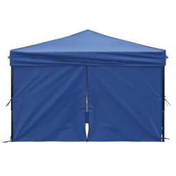 Berkfield Home Folding Party Tent with Sidewalls Blue 3x3 m - thumbnail 4
