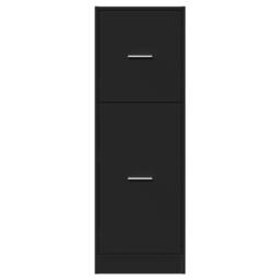 Berkfield Home Apothecary Cabinet Black 40x41x118 cm Engineered Wood - Size: 40 x 41 x 118 cm - thumbnail 5