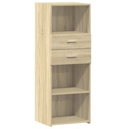 Berkfield Home Highboard Sonoma Oak 45x42.5x124 cm Engineered Wood in Brown - thumbnail 2