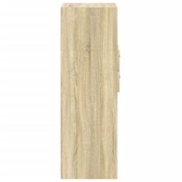 Berkfield Home Highboard Sonoma Oak 45x42.5x124 cm Engineered Wood in Brown - thumbnail 5