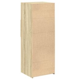 Berkfield Home Highboard Sonoma Oak 45x42.5x124 cm Engineered Wood in Brown - thumbnail 6