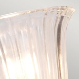 Netlighting Carroll 1 Light Bathroom Wall Light Polished Nickel IP44 G9 in Grey - thumbnail 3