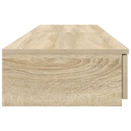 Berkfield Home Bedside Table Sonoma oak Engineered wood 150 x 36.5 x 16.5 cm in Beige - thumbnail 7
