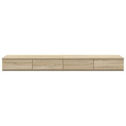 Berkfield Home Bedside Table Sonoma oak Engineered wood 150 x 36.5 x 16.5 cm in Beige - thumbnail 6