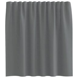 Berkfield Home Voile Curtains with Rod Pockets 2 pcs Dark Grey - thumbnail 4