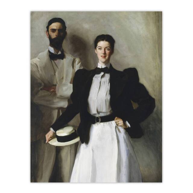 "Artery8 Mr & Mrs Stokes Portrait Sargent Wall Art Poster Print - Size: W12"" x H16""" - image 1
