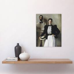 "Artery8 Mr & Mrs Stokes Portrait Sargent Wall Art Poster Print - Size: W12"" x H16""" - thumbnail 4
