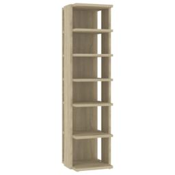 Berkfield Home Shoe Cabinets 2 pcs Sonoma Oak 25x27x102 cm in Brown - Size: 25 x 27 x 102 cm - thumbnail 4