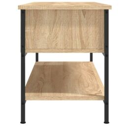 Berkfield Home TV Cabinet Sonoma Oak 100x35x45 cm Engineered Wood in Brown - Size: 100 x 35 x 45 cm - thumbnail 5