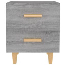 Berkfield Home Bed Cabinet Grey Sonoma 40x35x47.5 cm - thumbnail 3