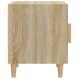 Berkfield Home Bedside Cabinets 2 pcs Sonoma Oak Engineered Wood in Brown - thumbnail 5