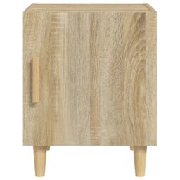 Berkfield Home Bedside Cabinets 2 pcs Sonoma Oak Engineered Wood in Brown - thumbnail 4