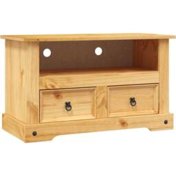 Berkfield Home TV Cabinet Mexican Pine Corona Range 91x43x56 cm in Brown - Size: 91 x 43 x 56 cm - thumbnail 3
