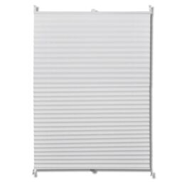 Berkfield Home Plisse Blind 90x150cm White Pleated Blind - Size: 90x150 cm - thumbnail 2