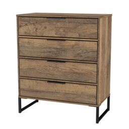 Ready Assembled 2 U Tamworth 4 Drawer Chest (Ready Assembled) in Dark Brown - thumbnail 4