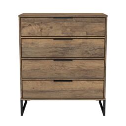 Ready Assembled 2 U Tamworth 4 Drawer Chest (Ready Assembled) in Dark Brown - thumbnail 2