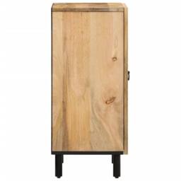 Berkfield Home Side Cabinet 40x33x75 cm Solid Wood Mango in Brown - Size: 40 x 33 x 75 cm - thumbnail 4
