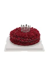 Living and Home Rose Cake Unique Gifts For Women Mom in Dark Red - thumbnail 1