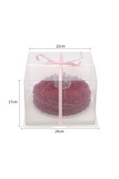 Living and Home Rose Cake Unique Gifts For Women Mom in Dark Red - thumbnail 2