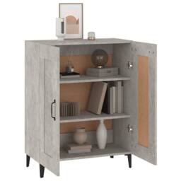 Berkfield Home Sideboard Concrete Grey 69.5x34x90 cm Engineered Wood - thumbnail 4