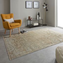 The Rug Shop UK Brown Kilim Traditional Easy to clean Machine Made Abstract Area Rug - Size: 120 cm x 180 cm - thumbnail 1